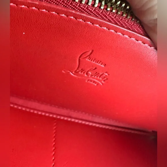 Christian Louboutin Panettone Spiked Black Wallet - Picture 13 of 14